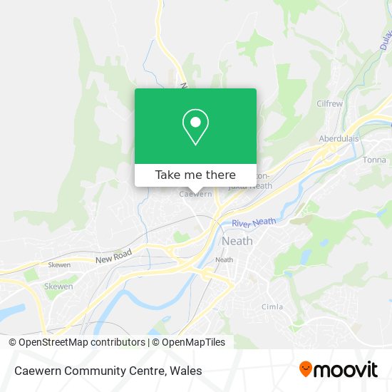 Caewern Community Centre map