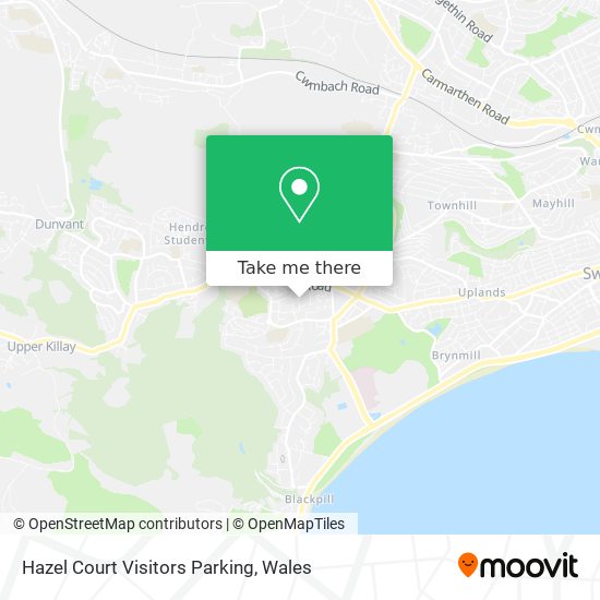 Hazel Court Visitors Parking map