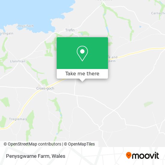 Penysgwarne Farm map