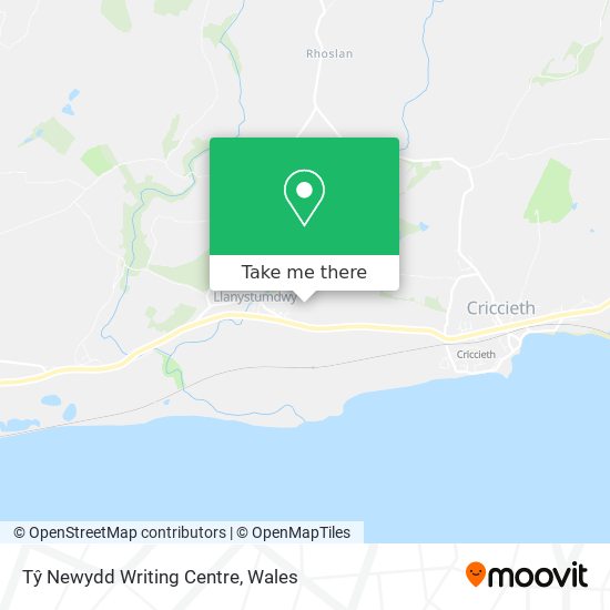 Tŷ Newydd Writing Centre map