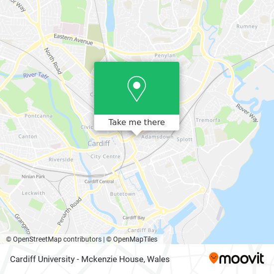 Cardiff University - Mckenzie House map