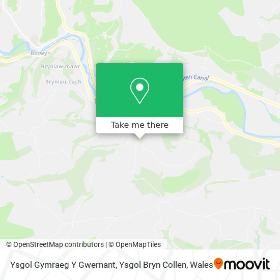 Ysgol Gymraeg Y Gwernant, Ysgol Bryn Collen map