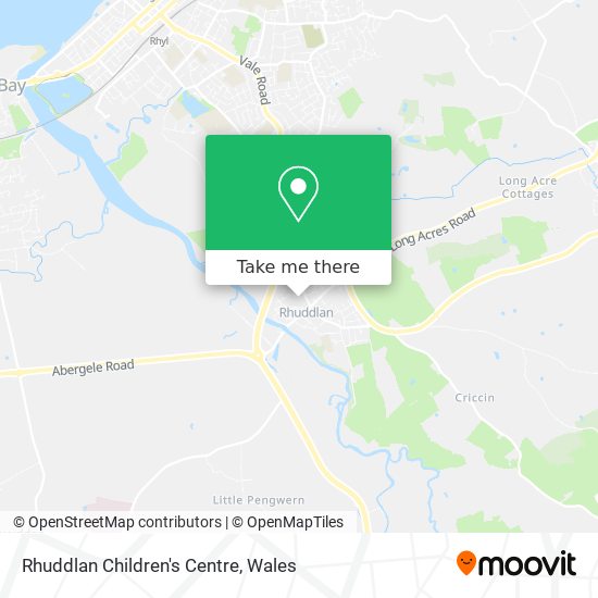 Rhuddlan Children's Centre map