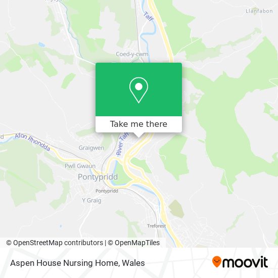 Aspen House Nursing Home map