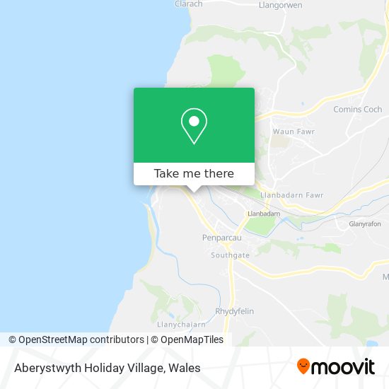 Aberystwyth Holiday Village map