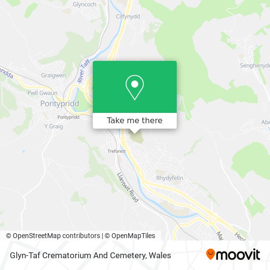 Glyn-Taf Crematorium And Cemetery map