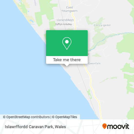 Islawrffordd Caravan Park map