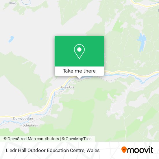 Lledr Hall Outdoor Education Centre map