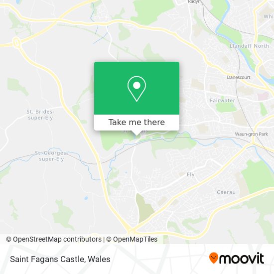 Saint Fagans Castle map