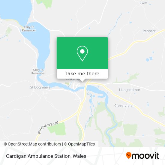 Cardigan Ambulance Station map