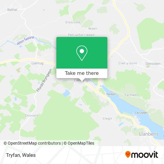 Tryfan map