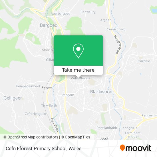 Cefn Fforest Primary School map