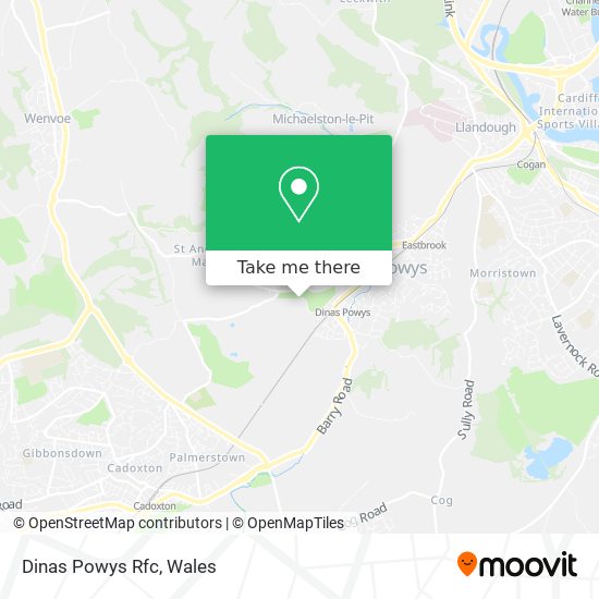 Dinas Powys Rfc map