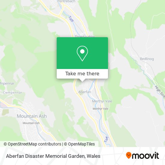 Aberfan Disaster Memorial Garden map