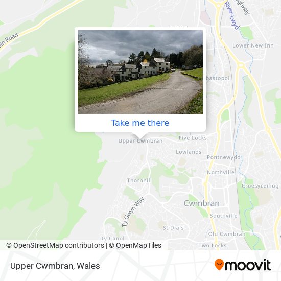 Upper Cwmbran map