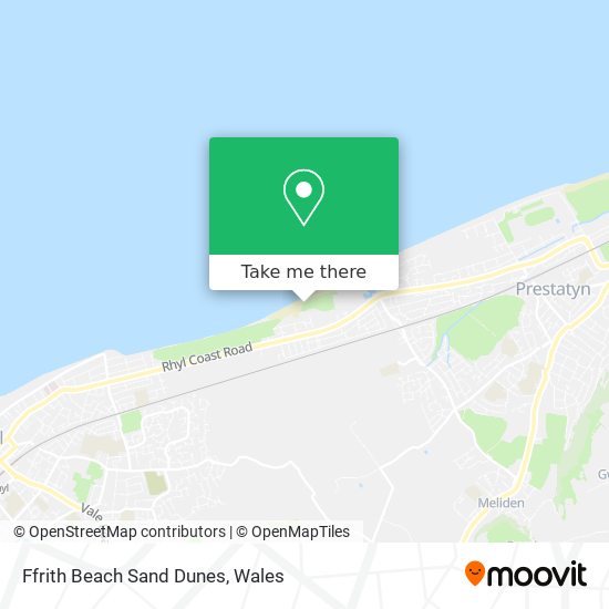 Ffrith Beach Sand Dunes map