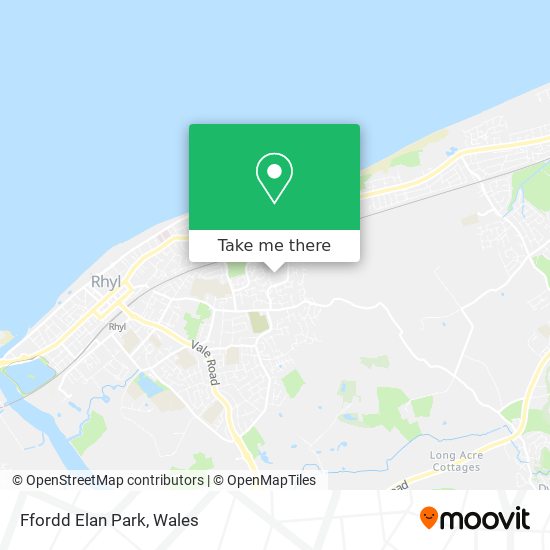 Ffordd Elan Park map
