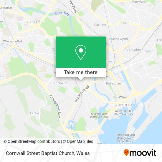 Cornwall Street Baptist Church map