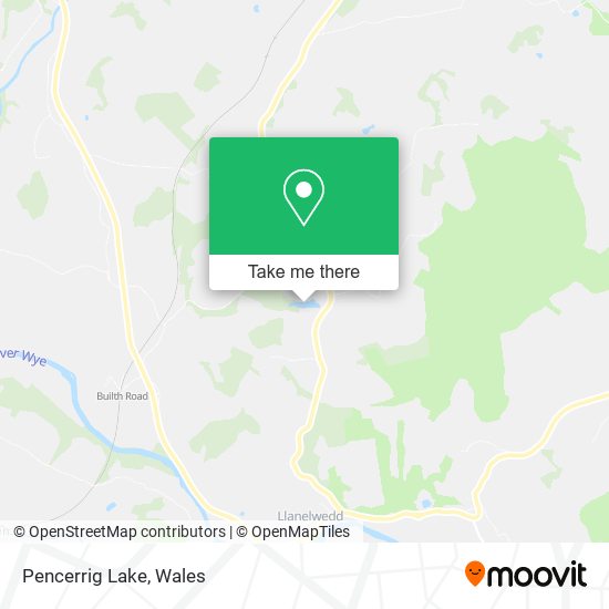 Pencerrig Lake map