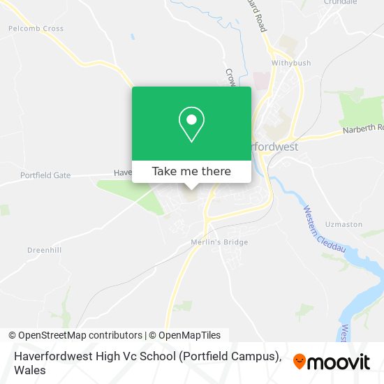 Haverfordwest High Vc School (Portfield Campus) map