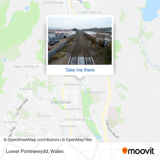 Lower Pontnewydd map