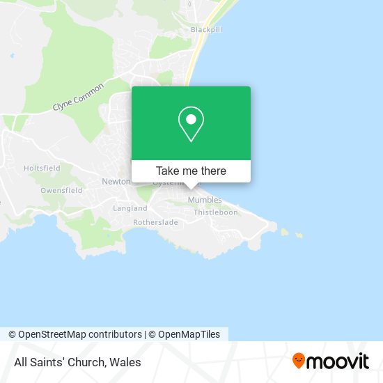 All Saints' Church map
