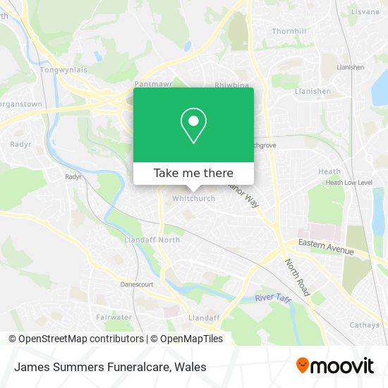 James Summers Funeralcare map