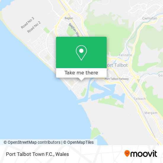 Port Talbot Town F.C. map