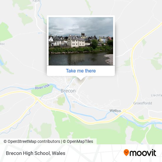 Brecon High School map