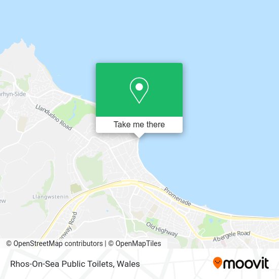 How to get to RhosOnSea Public Toilets in Conwy by Bus?