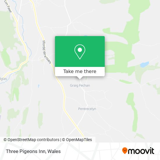 Three Pigeons Inn map