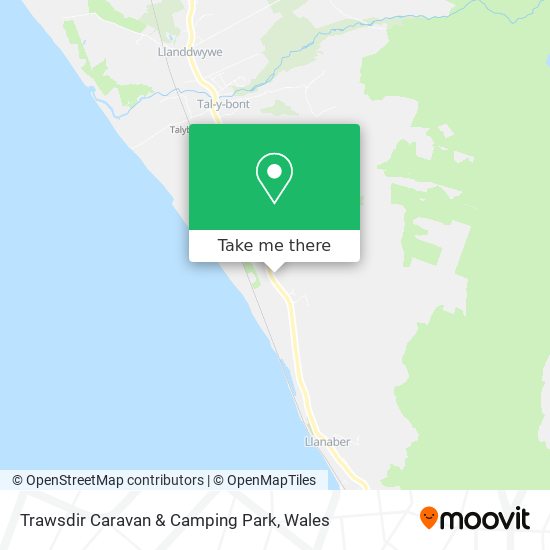 Trawsdir Caravan & Camping Park map