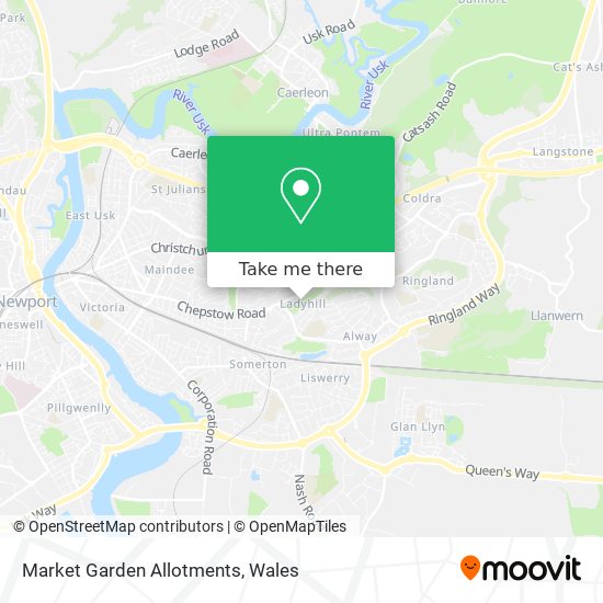 Market Garden Allotments map