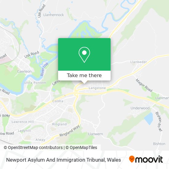 Newport Asylum And Immigration Tribunal map