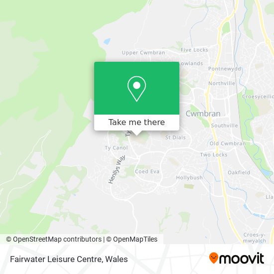 Fairwater Leisure Centre map