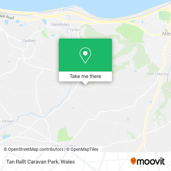 Tan Rallt Caravan Park map