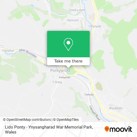 Lido Ponty - Ynysangharad War Memorial Park map