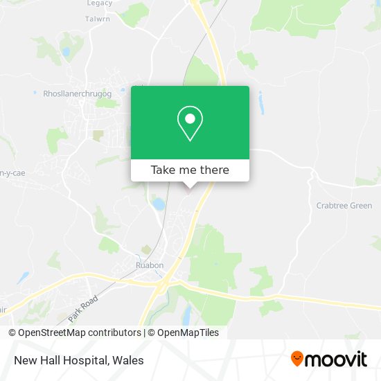 New Hall Hospital map