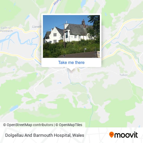 Dolgellau And Barmouth Hospital map