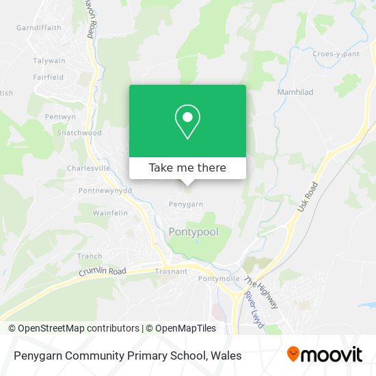 Penygarn Community Primary School map