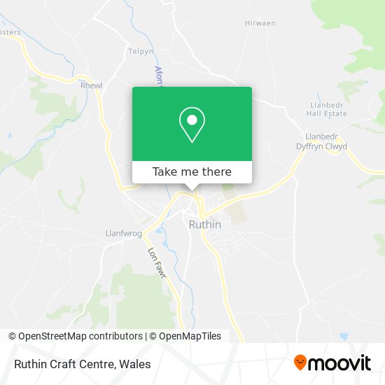 Ruthin Craft Centre map