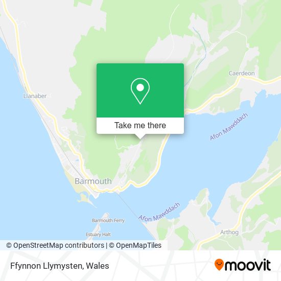 Ffynnon Llymysten map