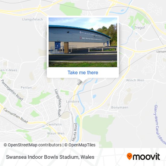 Swansea Indoor Bowls Stadium map