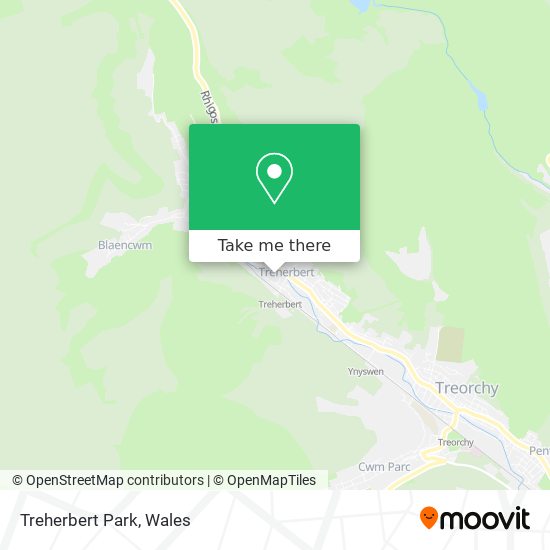 Treherbert Park map