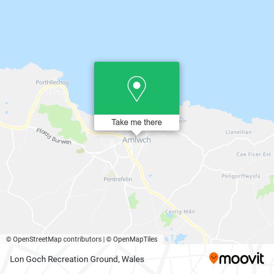 Lon Goch Recreation Ground map