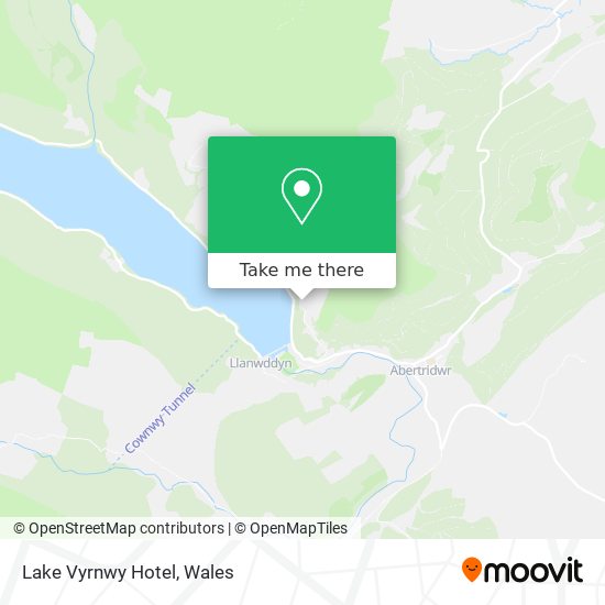 Lake Vyrnwy Hotel map