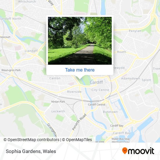 Sophia Gardens map