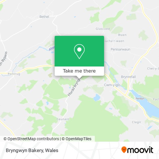 Bryngwyn Bakery map