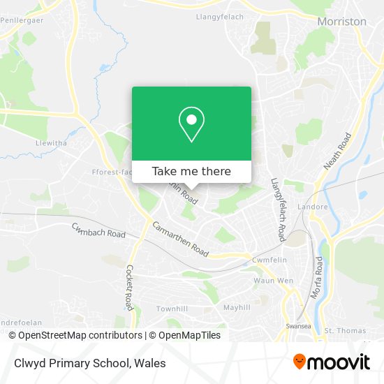 Clwyd Primary School map