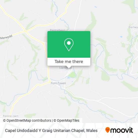 Capel Undodaidd Y Graig Unitarian Chapel map